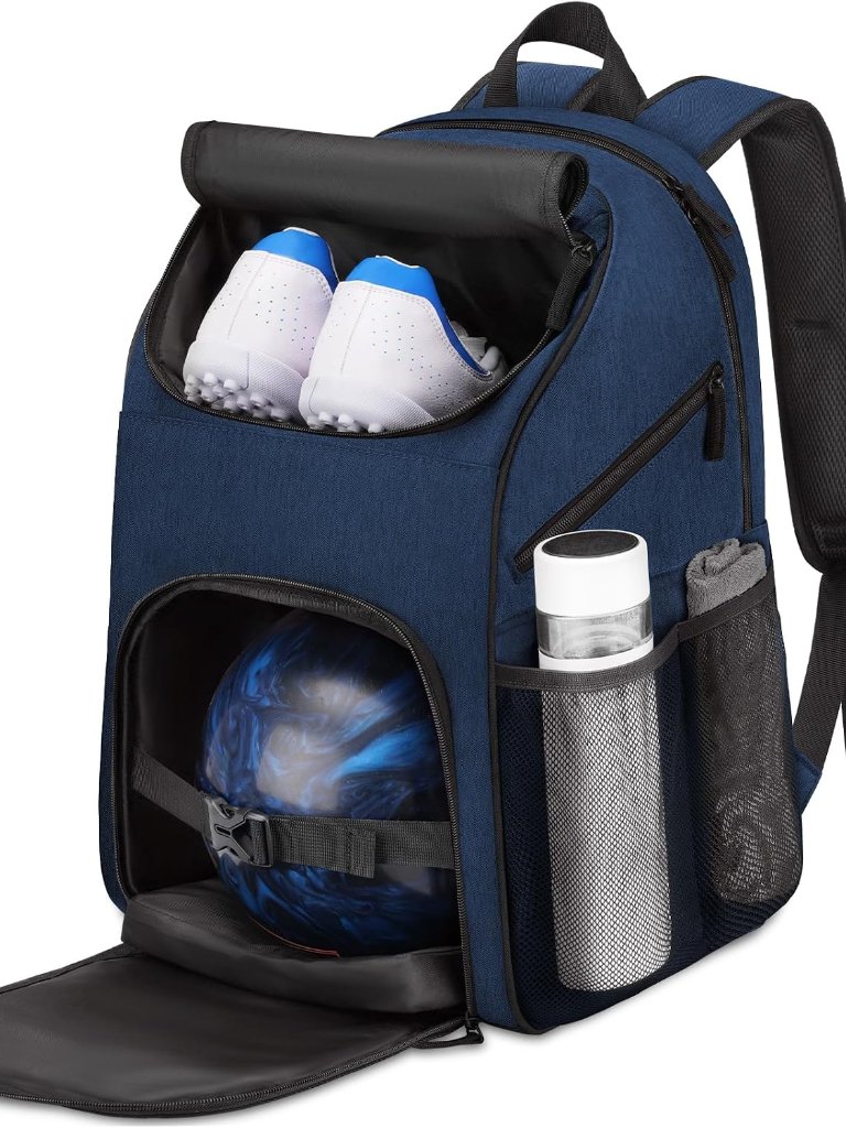 Bowling Backpack, Single Bowling Ball Bag With Shoe Compartment | Bowling Bag To